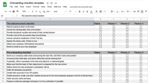 New Hire Onboarding Checklist | PDF and Excel Templates [2024]