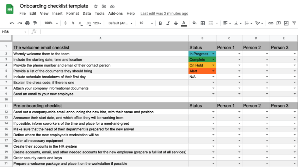 New Hire Onboarding Checklist | 4 Excel Templates [2023]